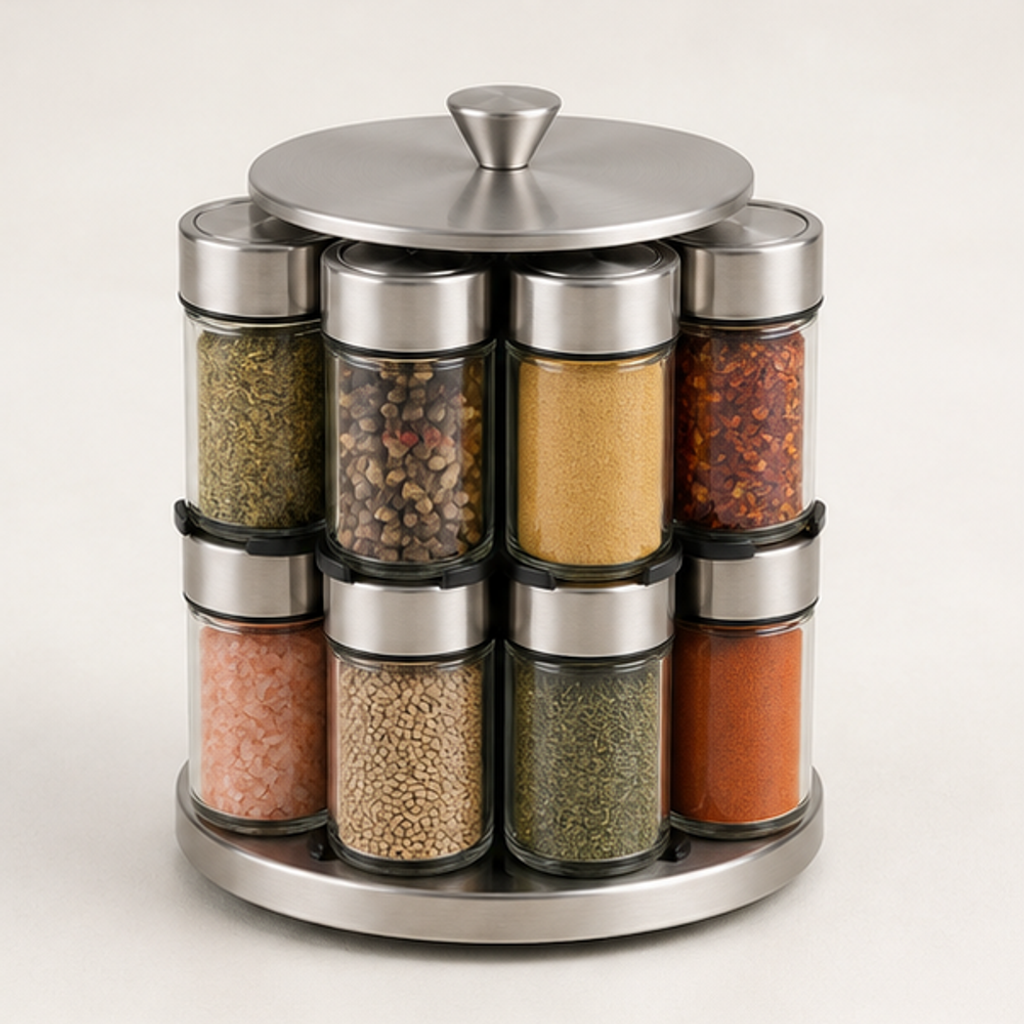 Rotating Spice Rack Organizer